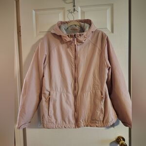 Eddie Bauer Fall/Winter coat XL pink grey hooded jacket